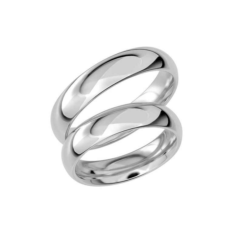 SR1048-5 Platina - Vigsel- & förlovningsringar - Schalins - Fri storleksändring* - Nordic Spectra