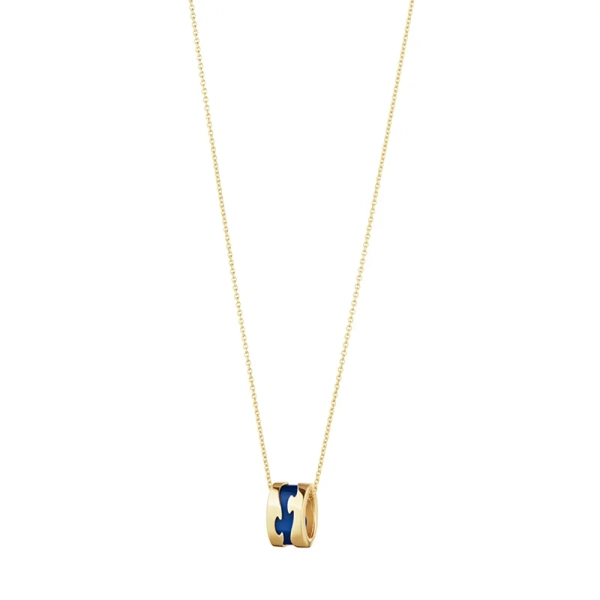 Fusion Necklace Gold Blue - Georg Jensen - Designschmuck mit schnellen und sicheren Lieferungen