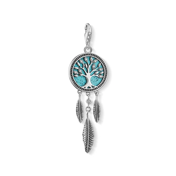 Charm-Anhänger Traumfänger Baum Türkis von Thomas Sabo, Schneller Versand - Nordicspectra.de