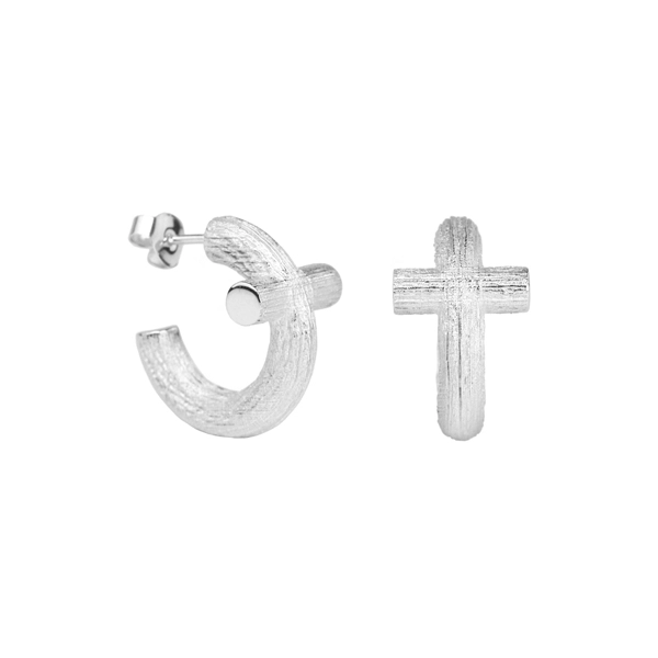 Emma Israelsson - Branch Cross Hoops Silver