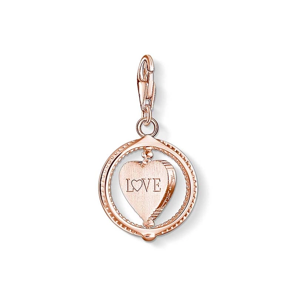 Charm-Anhänger Herz Pavé roségold von Thomas Sabo, Schneller Versand - Nordicspectra.de