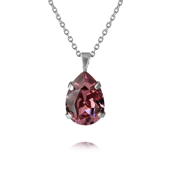 Mini Drop Necklace Rhodium Iris - Caroline Svedbom - Nopea toimitus ja lahjapakkaus - Nordic Spectra
