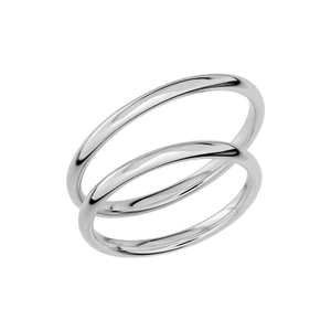 SR1022-2 Platina - Vigsel- & förlovningsringar - Schalins - Fri storleksändring* - Nordic Spectra