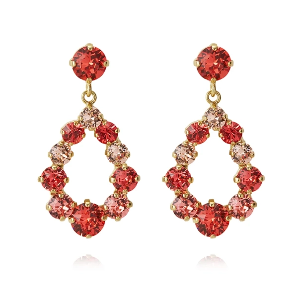 Mini Delia Earrings Gold Peach Combo - Caroline Svedbom - Snabb frakt & paketinslagning - Nordic Spectra