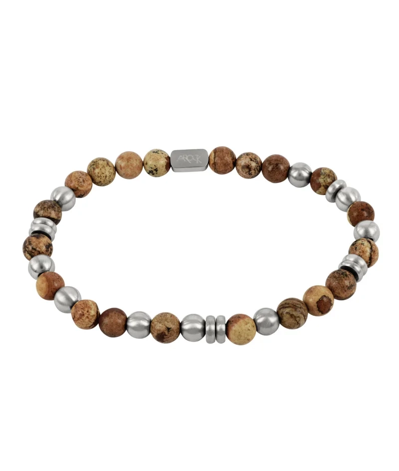 AROCK - EDDIE Armband Beige/Stål