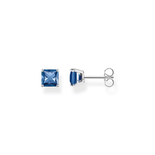 Ohrstecker Blauer Stein Silber von Thomas Sabo, Schneller Versand - Nordicspectra.de