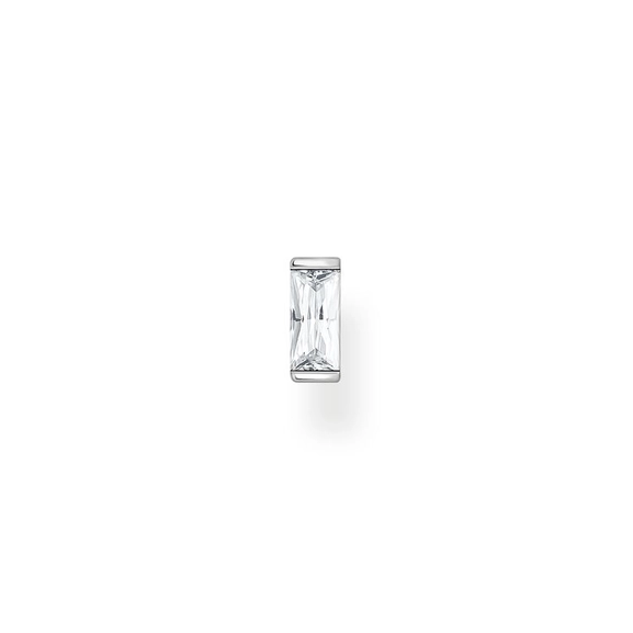 Einzel Ohrstecker Weißer Stein Silber von Thomas Sabo, Schneller Versand - Nordicspectra.de