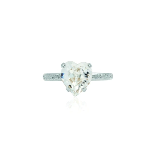 Hopeanvärinen sormus