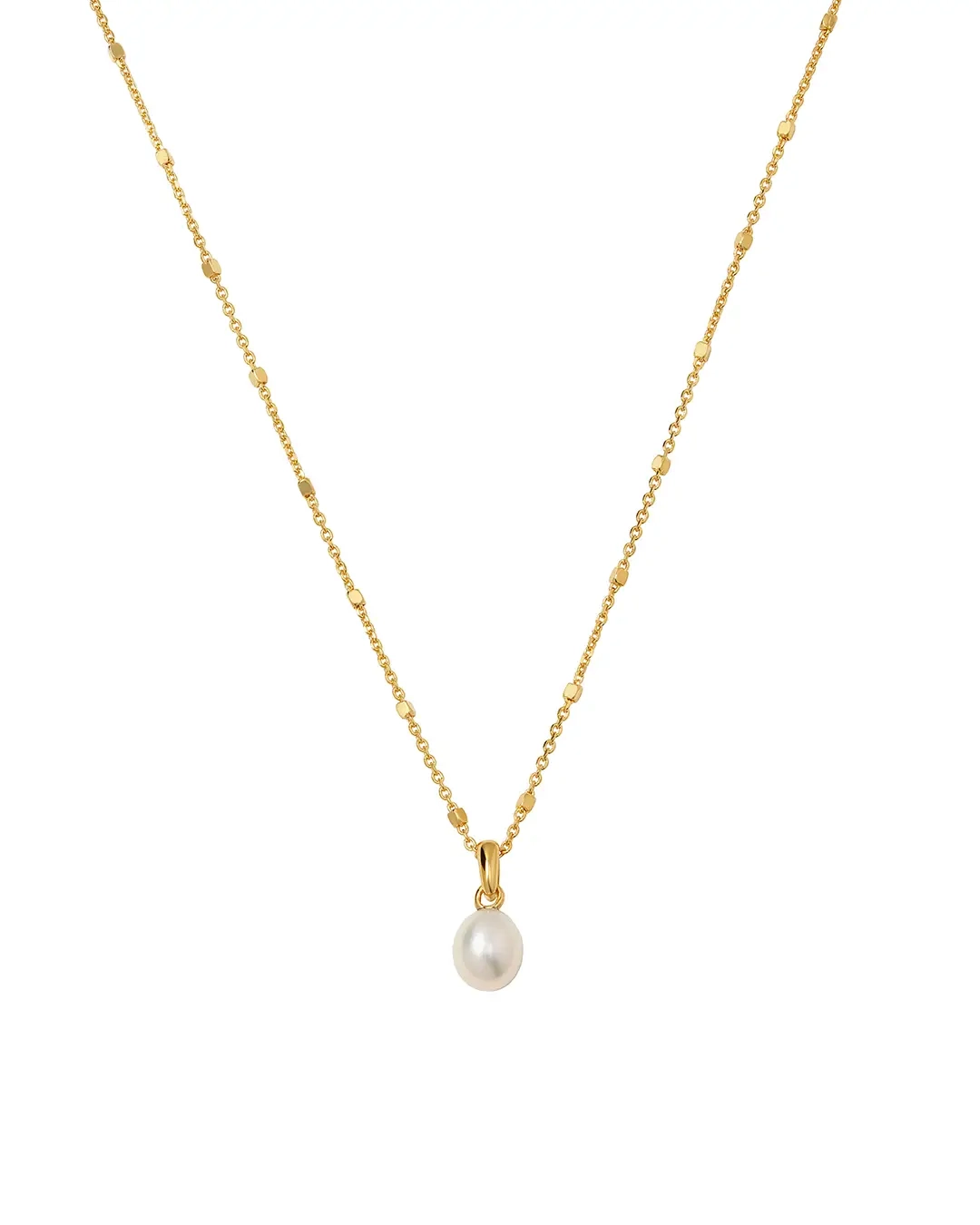 Treasure Single Pearl Necklace Gold - Syster P - Snabb leverans & Gratis paketinslagning - Nordic Spectra
