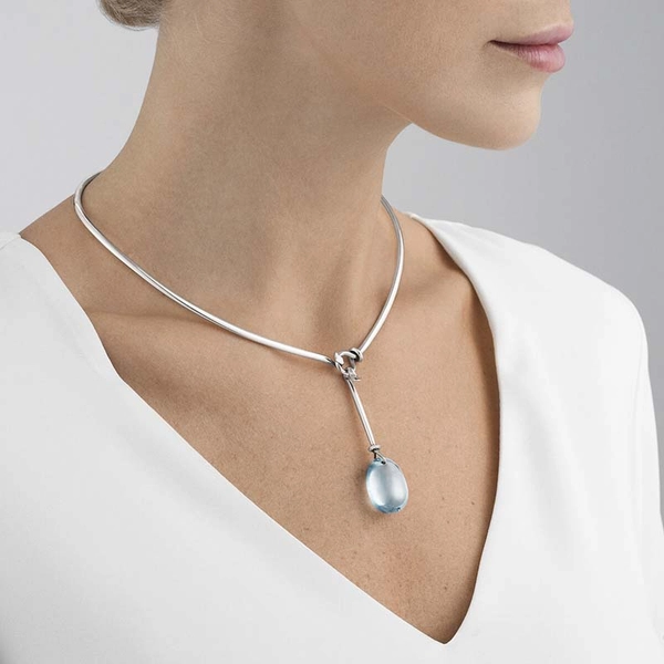 Dew Drop Hängsmycke Topas - Georg Jensen halsband - Snabb frakt & paketinslagning - Nordicspectra.se