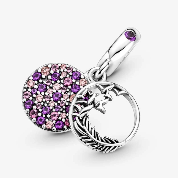 Pavé Feder Charm-Anhänger von PANDORA, Schneller Versand - Nordicspectra.de