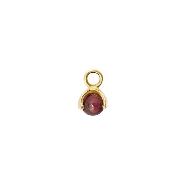 Letters Stone 1 Red Garnet Pendant Gold -CU Jewellery - Snabb frakt & paketinslagning - Nordicspectra.se