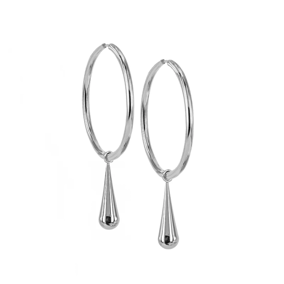 BELLA Big Hoops Stål - Astrid & Agnes - Nordic Spectra
