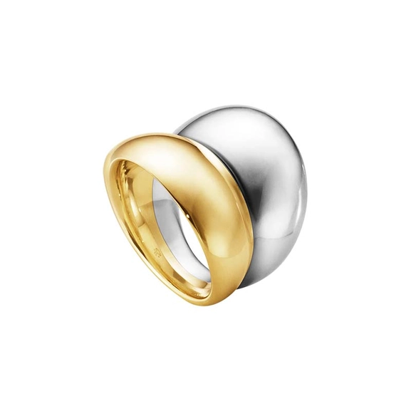 Curve Ring Silber & Gold von Georg Jensen, Schneller Versand - Nordicspectra.de