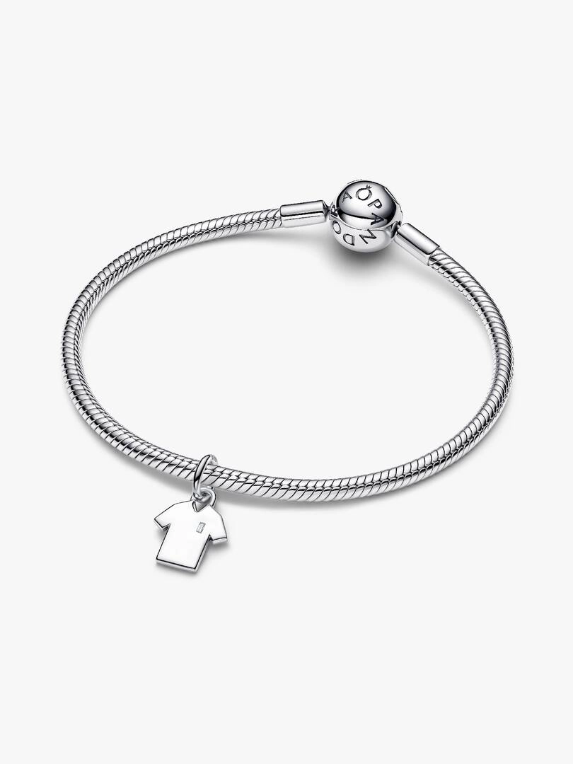 Fotbollströja Hängberlock från Pandora i silver med gnistrande cubic zirconia