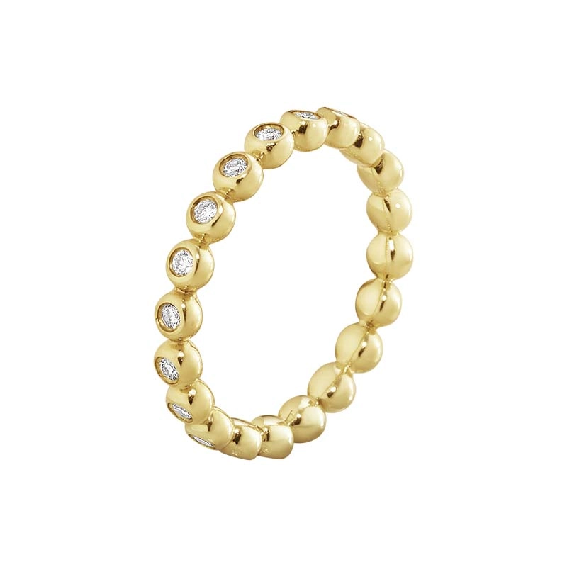 Georg Jensen - Aurora Ring Guld med Diamanter 0.28 ct