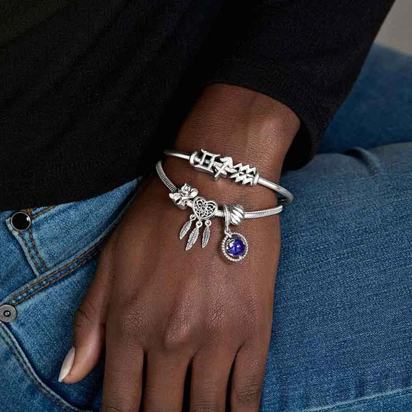 Schlangen-Gliederarmband mit Zylinder-Verschluss von PANDORA, Schneller Versand - Nordicspectra.de