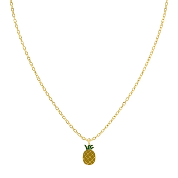 Laguna Necklace Pineapple Kids Gold - Edblad - Snabb frakt & paketinslagning - Nordic Spectra