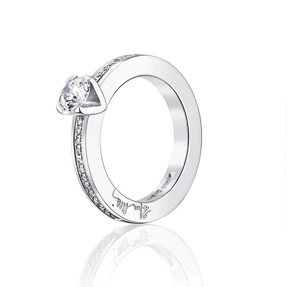 Heart To Heart Ring 0.50 ct White Gold - Efva Attling ringar - Snabb frakt & paketinslagning - Nordicspectra.se