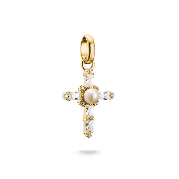 Charm-Anhänger Vintage-Kreuz Connect vergoldet - Thomas Sabo - Nordic Spectra