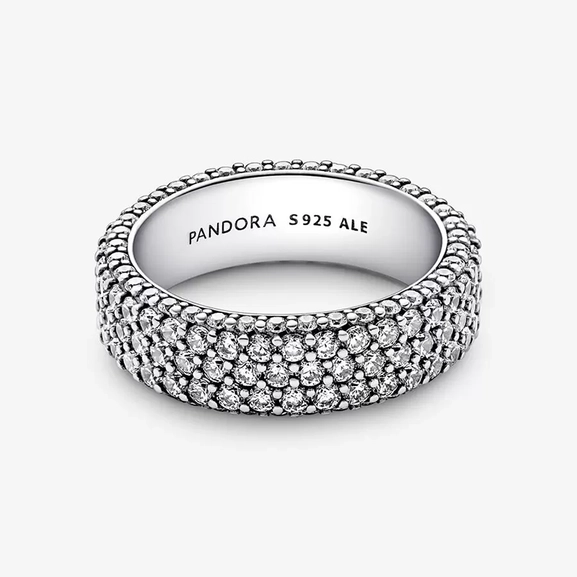 Pandora Timeless Pavéprydd Treradig Ring - PANDORA - Snabb frakt & paketinslagning - Nordic Spectra