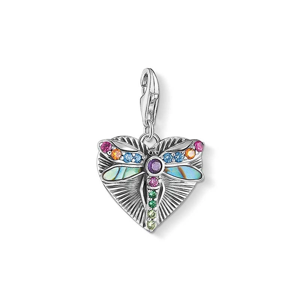 Charm-Anhänger Herz mit Libelle silber von Thomas Sabo, Schneller Versand - Nordicspectra.de