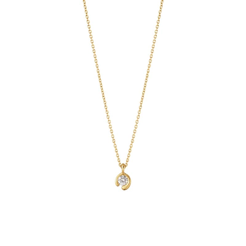 Georg Jensen – Mercy Halsband med Hängsmycke 0.10 ct Guld