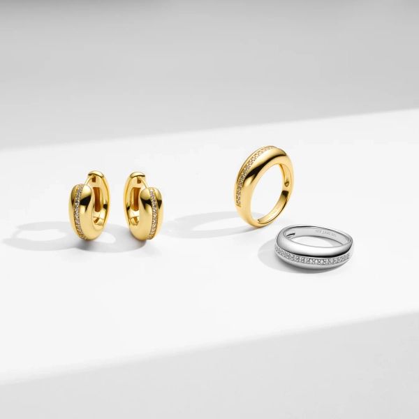 Palermo Ring i silver med gnistrande Cubic Zirconia-stenar från Sif Jakobs