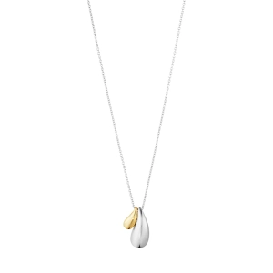 Reflect Necklace Double Pendant Silver & Gold - Georg Jensen - Designschmuck mit schnellen und sicheren Lieferungen