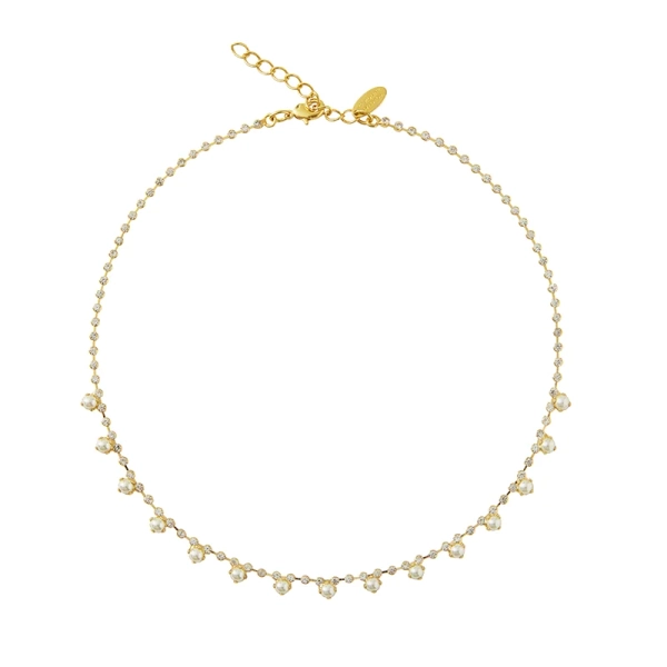 Lily Necklace Gold Pearl - Caroline Svedbom - Nopea toimitus ja lahjapakkaus - Nordic Spectra