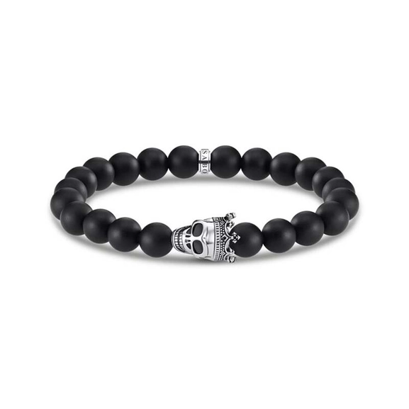 Stenarmband med Dödskallekung - Thomas Sabo armband - Snabb frakt & paketinslagning - Nordicspectra.se
