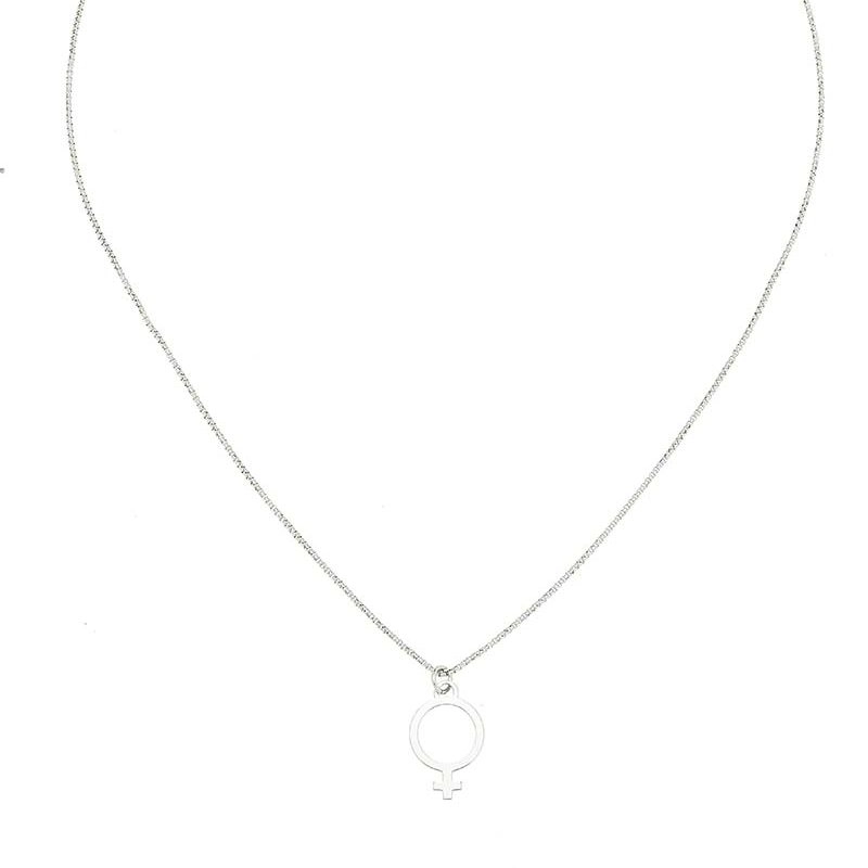 CU Jewellery - Letters Venus Necklace Silver