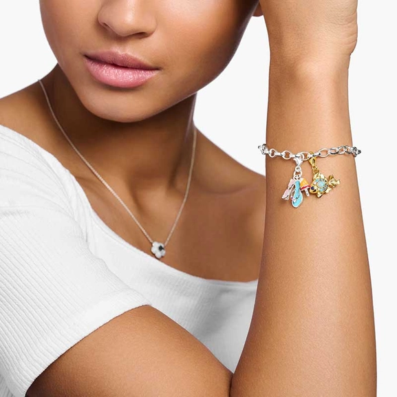 Charm-Anhänger bunter Fisch vergoldet von Thomas Sabo, Schneller Versand - Nordicspectra.de