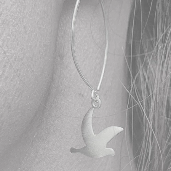 Peace Long Ear Silver -CU Jewellery - Snabb frakt & paketinslagning - Nordicspectra.se