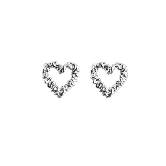 Heart Earrings Silver - Emma Israelsson - Snabb frakt & paketinslagning - Nordicspectra.se