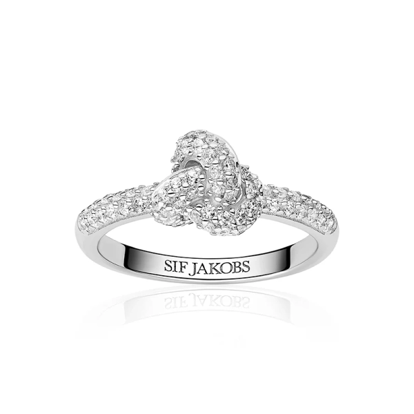 Imperia Piccolo Ring i silver med gnistrande cubic zirconia-stenar från Sif Jakobs