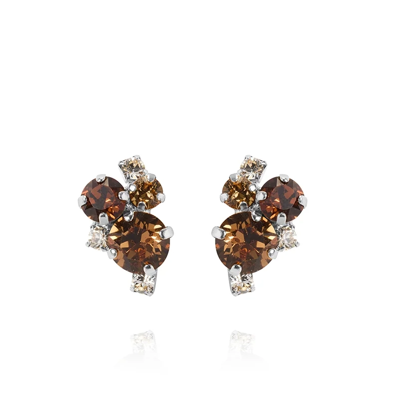 Caroline Svedbom - Molly Earrings Rhodium Recreated Topaz Combo
