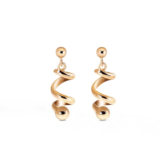 Spin On Earrings Gold  - Nordic Spectra - Suuri valikoima & ilmainen lahjapaketointi - Nordicspectra.fi