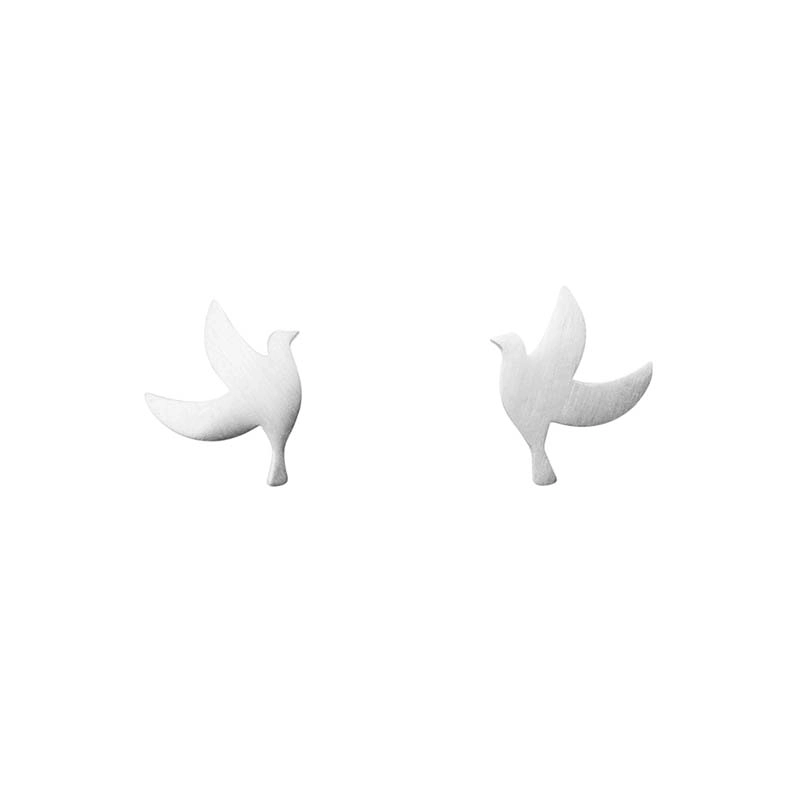CU Jewellery - Peace Small Ear Silver