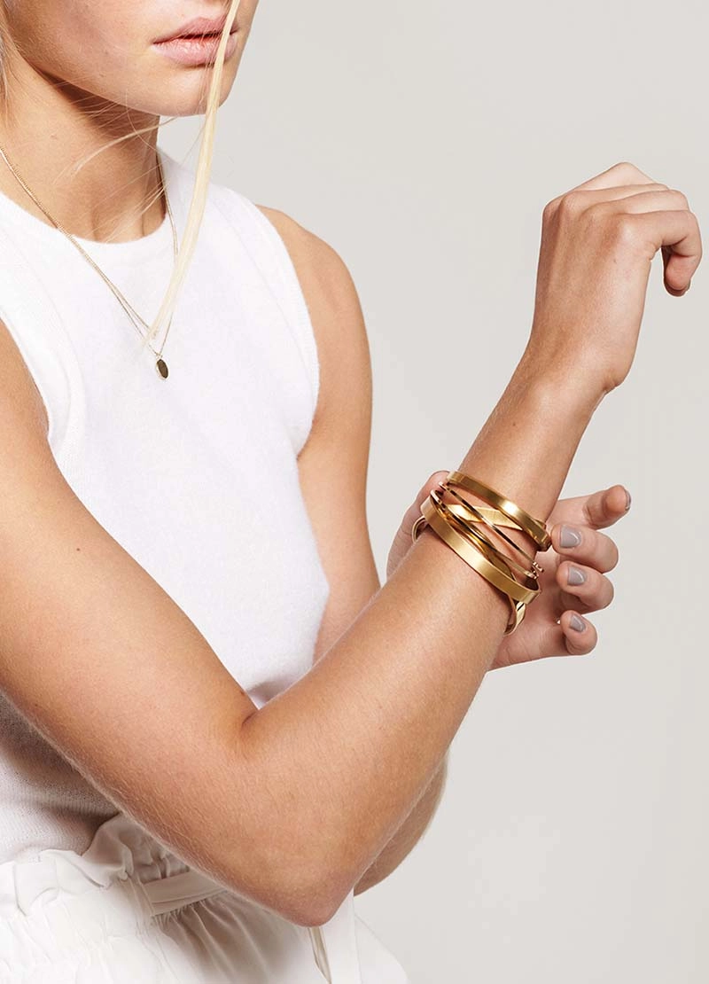 Icon Cuff - Gold Plated - Skultuna - Snabb frakt & paketinslagning - Nordicspectra.se