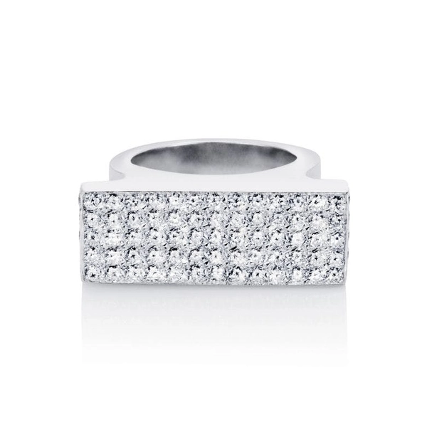 Funky Bling Ring White Gold - Efva Attling ringar - Snabb frakt & paketinslagning - Nordicspectra.se