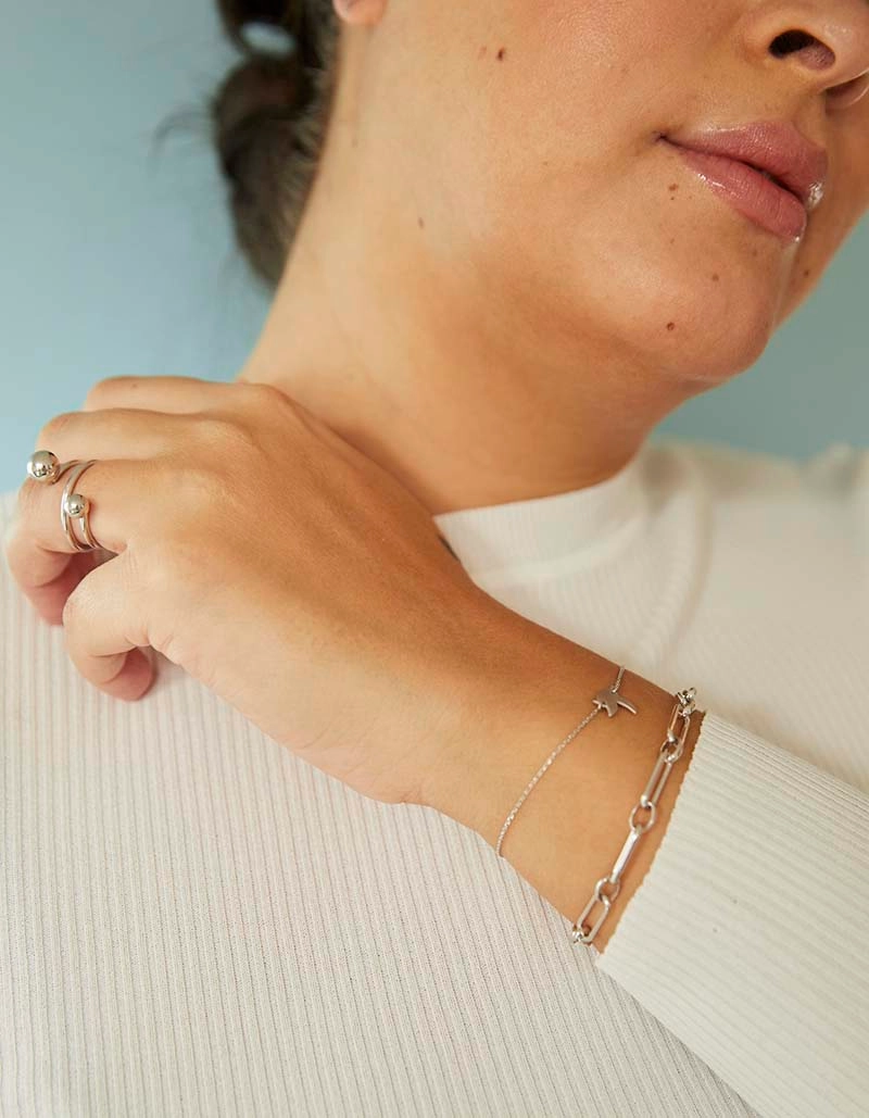 Globe Big Ring Silver -CU Jewellery - Snabb frakt & paketinslagning - Nordicspectra.se