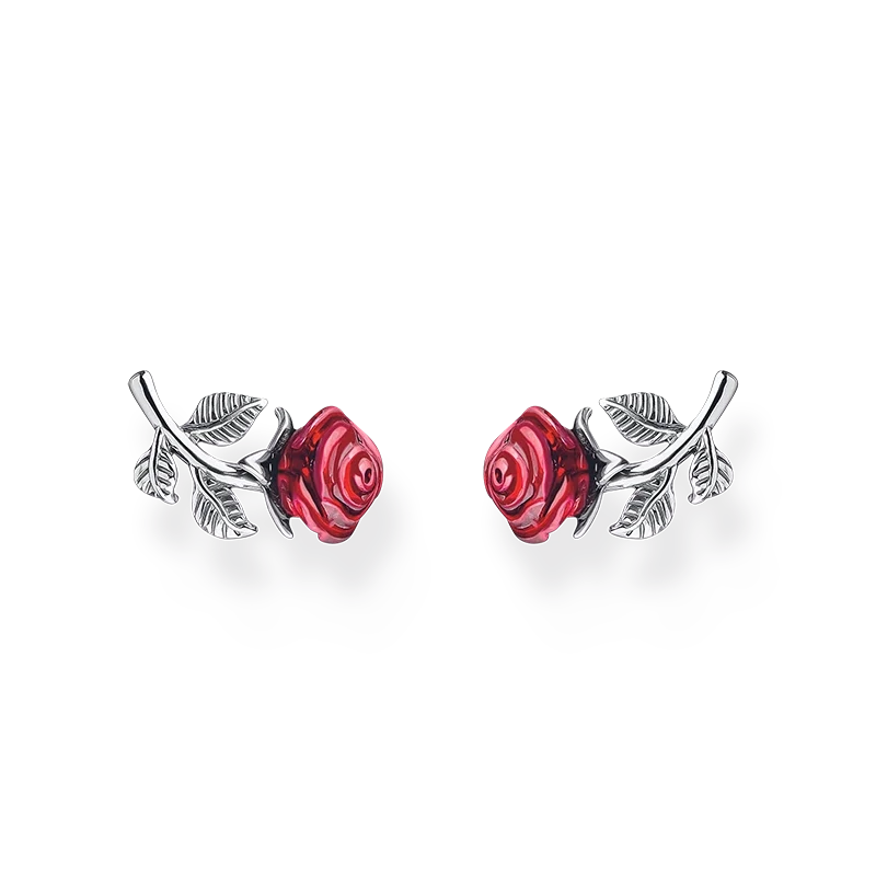 Thomas Sabo - Örhängen Röda Rosor