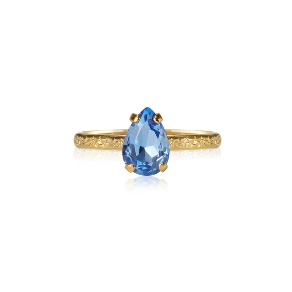 Petite Drop Ring Gold Lapis - Caroline Svedbom - Nopea toimitus ja lahjapakkaus - Nordic Spectra