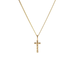 Organic Cross Necklace S Gold - Emma Israelsson - Schmuck im skandinavischen Design