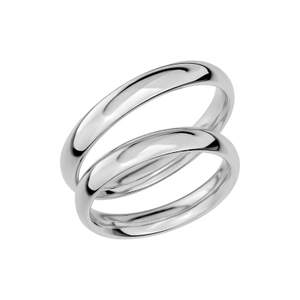 SR1011-3.5 Platina - Vigsel- & förlovningsringar - Schalins - Fri storleksändring* - Nordic Spectra