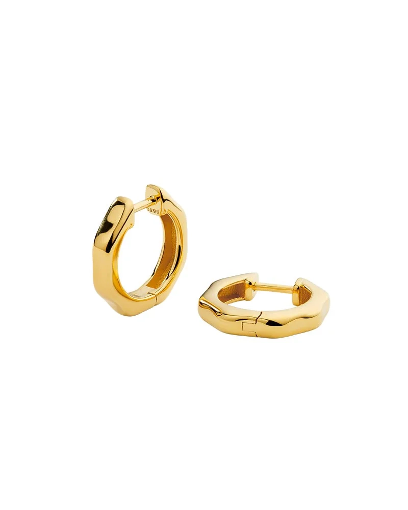 Syster P - Cavelle Structured Hoops Gold