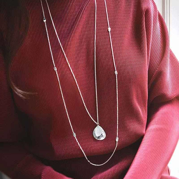 Lakeside Single Necklace Long - Drakenberg Sjölin Halsband - Snabb frakt & paketinslagning - Nordicspectra.se