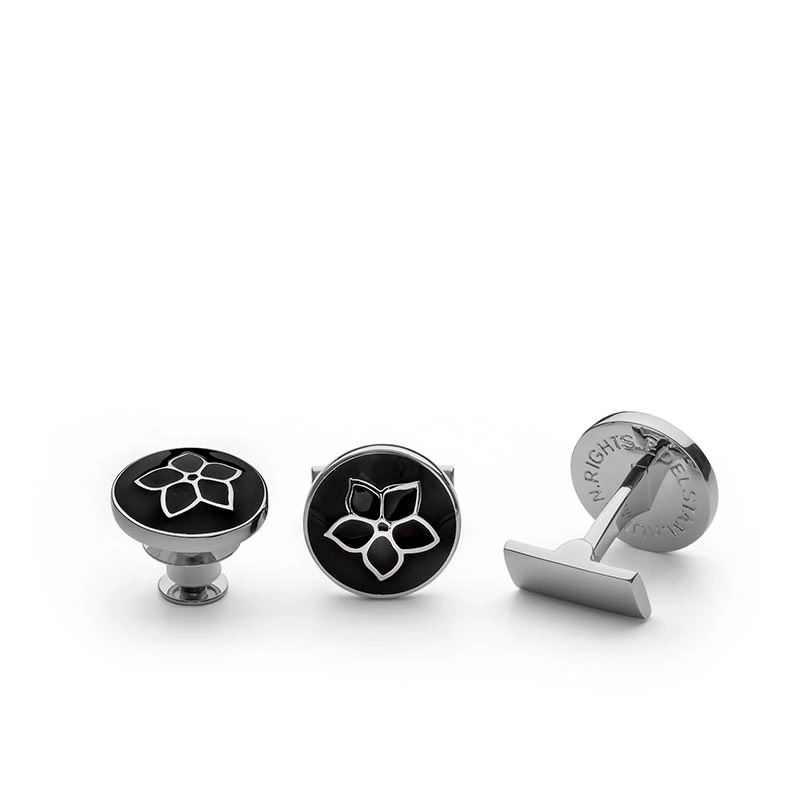 Manschettknappar Edelstam, Black