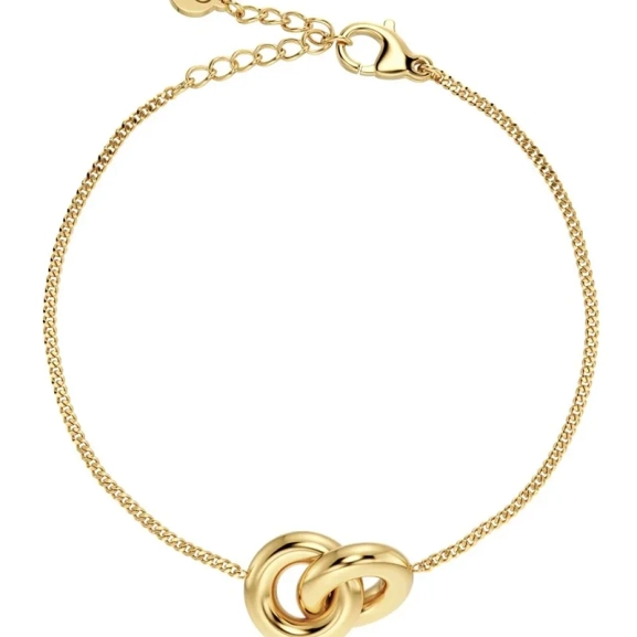 Chunky Eternal Bracelet i 14K guldplätering med justerbar längd 16-19 cm
